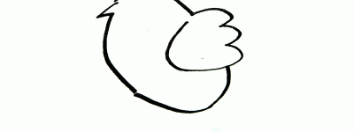 公鸡美术图解 实用小学生彩色简笔画公鸡怎么画