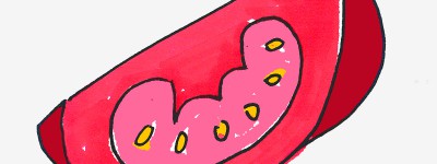 可爱小学生简笔画西红柿的画法
