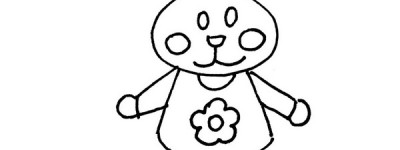 快乐的小兔子简笔画画法图片步骤