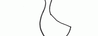 儿童简笔画步骤图 可爱的大鹅子画法