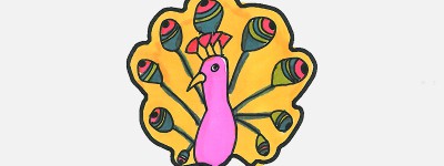 孔雀简笔画详细步骤 简单漂亮儿童画孔雀怎么画