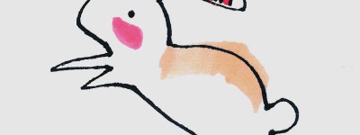 小白兔儿童画过程 简单漂亮入门儿童画怎么画