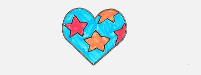 爱心简笔画图片大全 一步一步简笔画爱心的画法