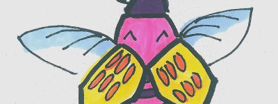 10岁少儿手绘画图片第一名 创意入门儿童画甲虫的画法