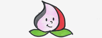 桃子美术图解教程 实用简笔画桃子的画法