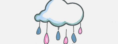 四年级儿童绘画大全 漂亮彩色儿童画下雨怎么画