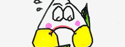 一二年级的画画图解一等奖 可爱入门儿童画粽子的画法