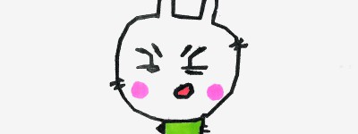 幼儿美术画过程大全 创意入门简笔画兔子的画法