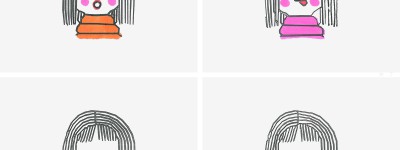3岁学画详细步骤 可爱简笔画女孩的画法