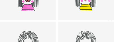 1~6年级少儿手绘画过程 可爱入门儿童画女孩的画法