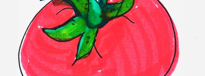 8一9岁儿童画图解 好看图画彩色简笔画西红柿的画法