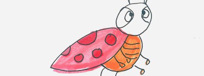 五年级儿童学画图解教程 超简单图画彩色简笔画蜗牛的画法