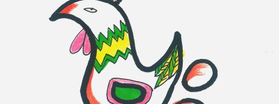 7岁美术画步骤 一步一步小学生彩色简笔画母鸡的画法