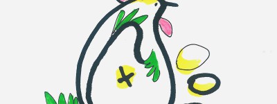 1～6年级美术图解 创意简笔画母鸡的画法