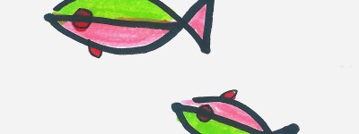 1一9岁儿童画 实用简笔画鱼怎么画