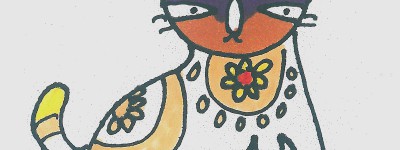白色小猫咪简笔画画法图片步骤