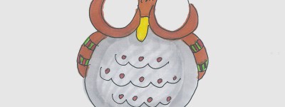 三岁画画步骤 超简单彩色简笔画猫头鹰怎么画