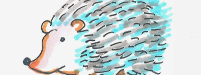 4岁幼儿美术画图片大全 实用简笔画刺猬的画法