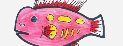 6一8岁手绘画详细步骤 一步一步彩色简笔画鱼怎么画