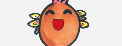 6-9岁儿童画教程 小鸡的画法