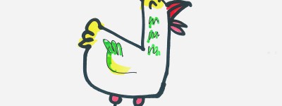 100种儿童画作品 带颜色鸡怎么画简单又好看