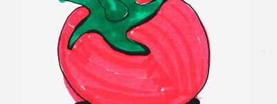 9岁美术画图解大全 实用小学生彩色简笔画西红柿怎么画