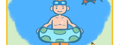 游泳的男孩简笔画