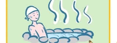 泡温泉的男孩简笔画