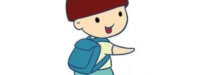 锅盖头可爱小男孩简笔画