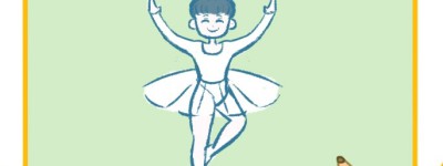 跳芭蕾舞的小姑娘简笔画