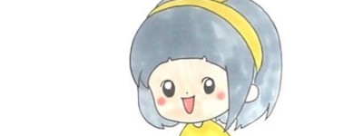 小女孩的简笔画教程