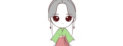 古代少女动漫人物简笔画