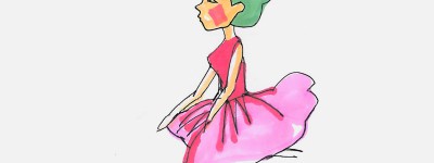 跳芭蕾舞的女孩简笔画