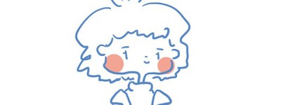 冬日时尚小女孩简笔画