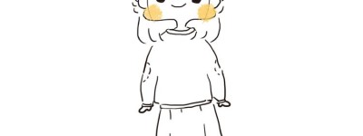 脏脏脸女孩简笔画