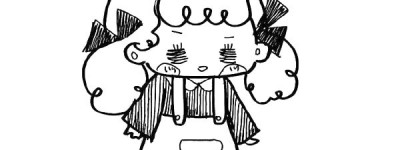 一支笔就能搞定的可爱简笔画小女孩