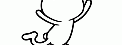 活蹦乱跳的兔斯基简笔画