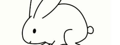 萌萌的小兔子简笔画