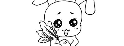 害羞的小兔子简笔画
