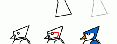 鹦鹉简笔画详细步骤