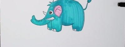 大象简笔画图片画法