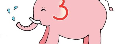 用数字3画大象简笔画