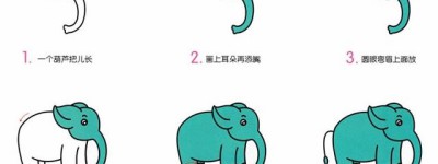 怎么画大象简笔画