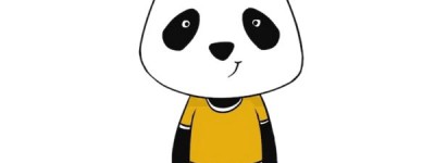 卡通熊猫简笔画