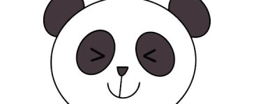 大熊猫头像简笔画
