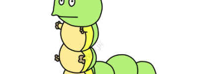无辜的毛毛虫简笔画