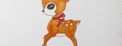 梅花鹿简笔画