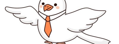 打领带的鸽子先生怎么画