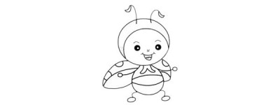 卡通瓢虫简笔画