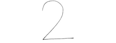 用数字2画小鸭子简笔画